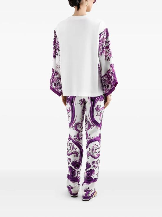 26SS 돌체앤가바나 탑 F8V77ZGDDCC W0800 BIANCO OTTICO - DOLCE & GABBANA