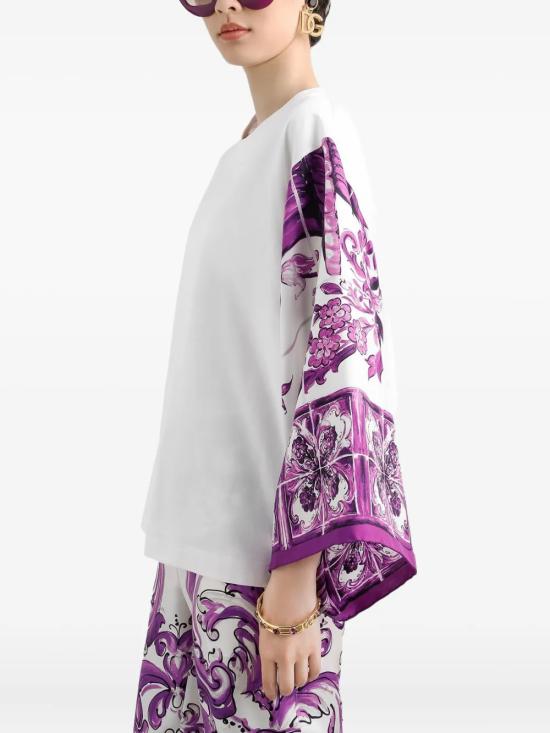 26SS 돌체앤가바나 탑 F8V77ZGDDCC W0800 BIANCO OTTICO - DOLCE & GABBANA