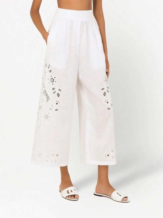 26SS 돌체앤가바나 스트레이트 팬츠 FTCC7ZGDAFU W0800 BIANCO OTTICO - DOLCE & GABBANA