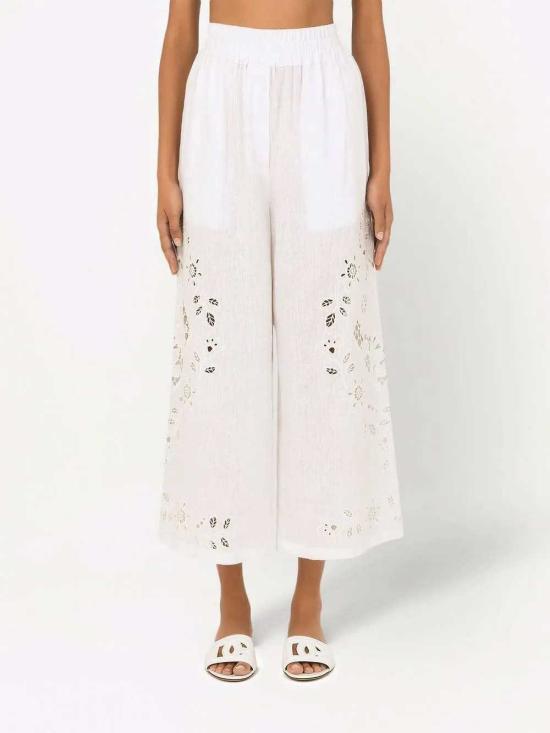 26SS 돌체앤가바나 스트레이트 팬츠 FTCC7ZGDAFU W0800 BIANCO OTTICO - DOLCE & GABBANA