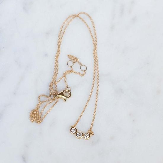  Vintage La Rose 목걸이/팬던트 빈티지 라로즈 과거, 현재, 미래 목걸이 14k 골드