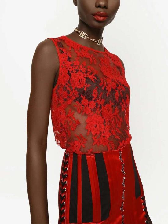 26SS 돌체앤가바나 탑 F772CTHLMU0 R2254 ROSSO BRILLANTE - DOLCE & GABBANA