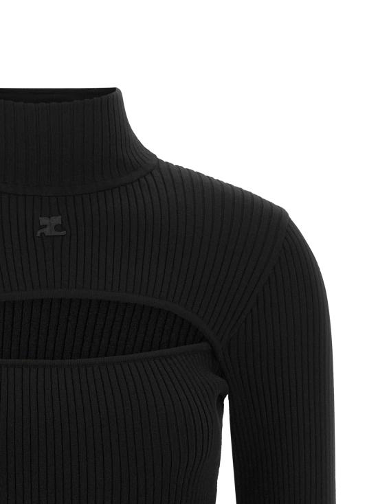 26FW 쿠레쥬 터틀넥 326MPU289FI00019999 Black - COURREGES