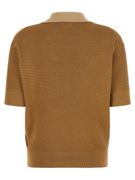 26FW JW앤더슨 폴로 티셔츠 KW1569YN0535175 Beige - JW ANDERSON