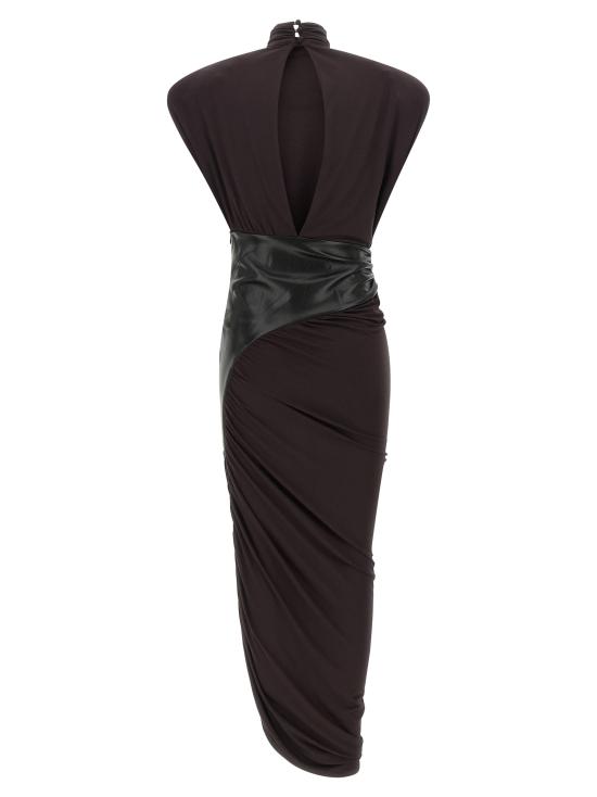 26FW 안다마네 미디 원피스 T200121ATJV053ROUGENOIR Bordeaux - ANDAMANE