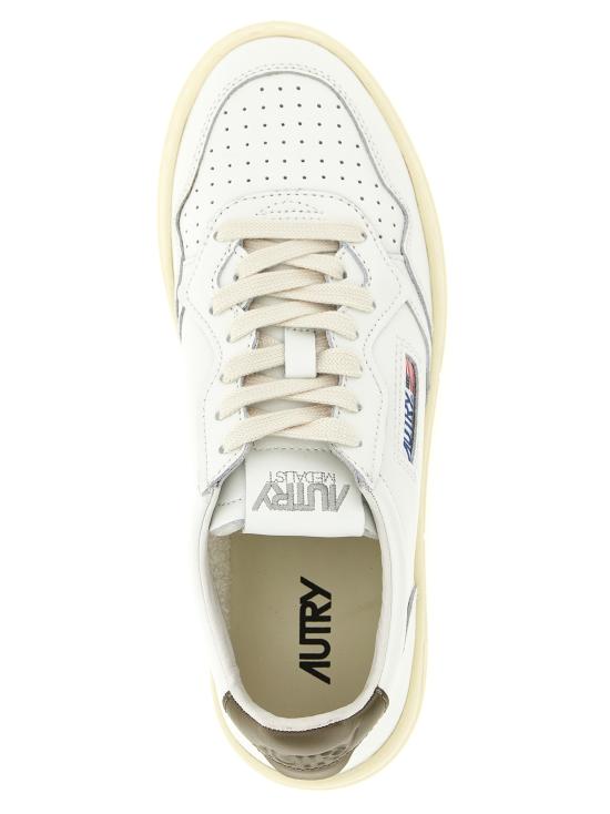 26FW 오트리 메달리스트 로우 레더 스니커즈 AULWLL28 Green - AUTRY