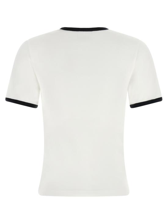 26FW 쿠레쥬 반팔 티셔츠 VESJTS017JS00700098 White Black - COURREGES