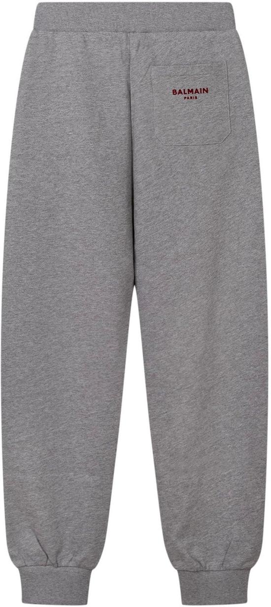 26FW [키즈] 발망 트레이닝/조거 팬츠 BZ6I40Z3188806BD GREY - BALMAIN