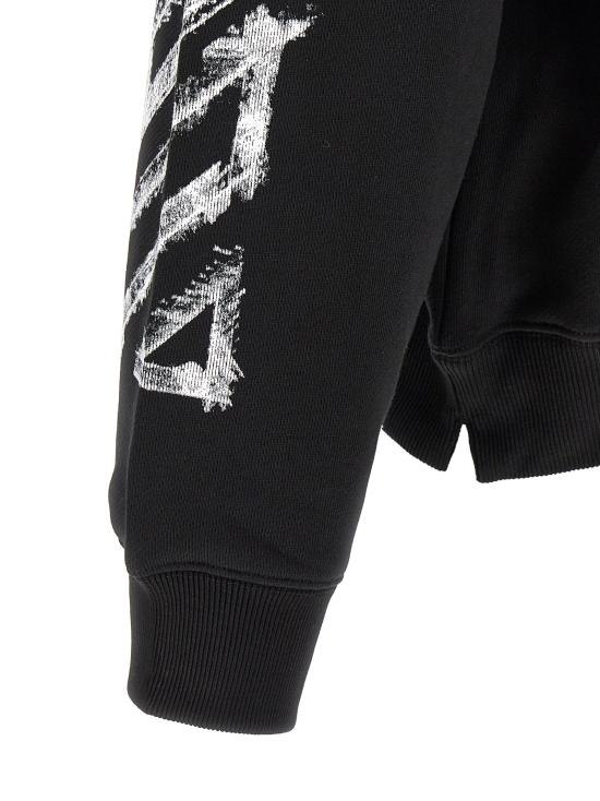 26FW 오프화이트 긴팔 티셔츠 OMBA054F26FLE00700001001 Black - OFF WHITE