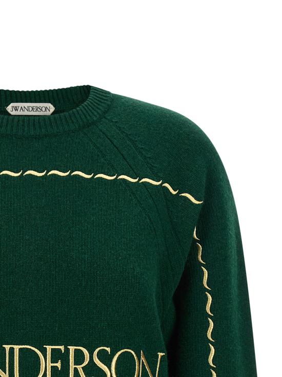 26FW JW앤더슨 스웨터 KW1625YN0471555 Green - JW ANDERSON