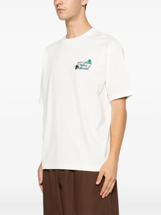 26FW 드롤드무슈 반팔 티셔츠 L TS327 CO248 OW OW OFF WHITE - DROLE DE MONSIEUR