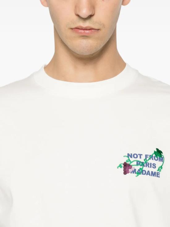 26FW 드롤드무슈 반팔 티셔츠 L TS327 CO248 OW OW OFF WHITE - DROLE DE MONSIEUR