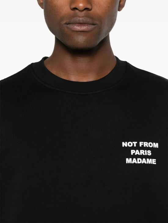 26FW 드롤드무슈 긴팔 티셔츠 PERM SW149 CO127 BL BL BLACK - DROLE DE MONSIEUR