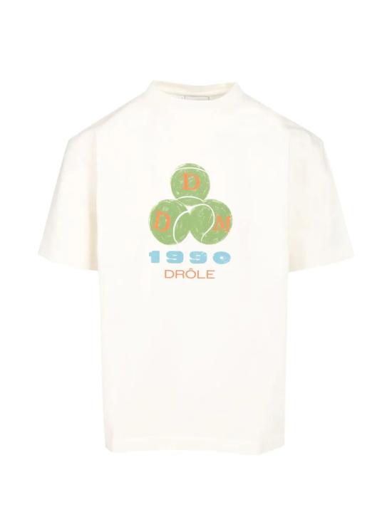 26FW 드롤드무슈 반팔 티셔츠 L TS328 CO248 OW OW OFF WHITE