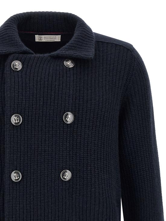 26FW 브루넬로 쿠치넬리 가디건 M22506206C2425 Blue - BRUNELLO CUCINELLI
