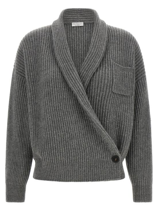 26FW 브루넬로 쿠치넬리 가디건 M71544306CJ074 Gray