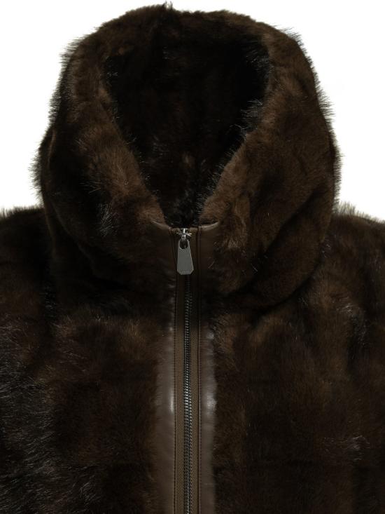 26FW 핑코 무스탕 재킷 & 코트 재킷 및 코트 브라운 - PINKO