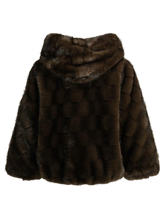 26FW 핑코 무스탕 재킷 & 코트 재킷 및 코트 브라운 - PINKO