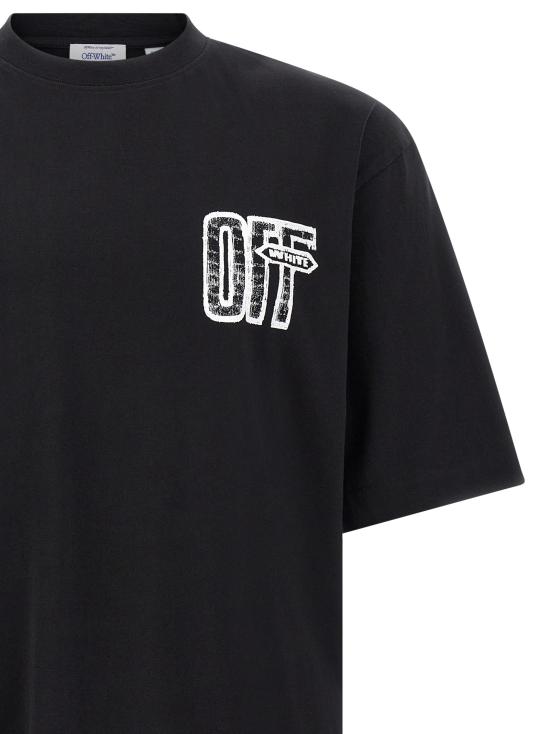 26FW 오프화이트 반팔 티셔츠 OMAA120F26JER00Y00001001 Black - OFF WHITE