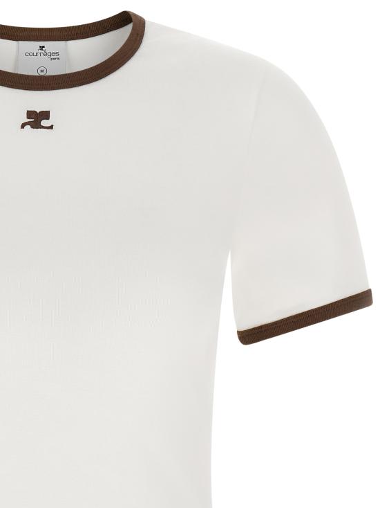26FW 쿠레쥬 반팔 티셔츠 125JTS017JS0203B264 Brown - COURREGES
