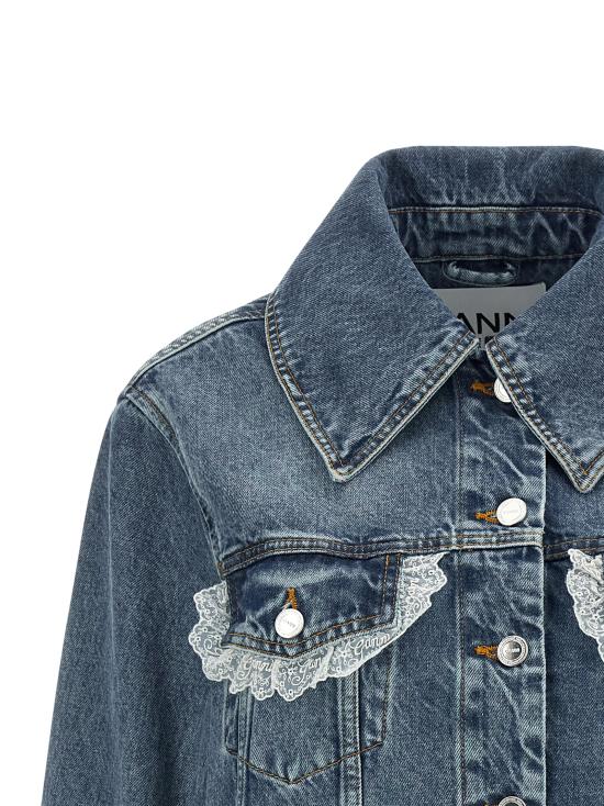 26FW 가니 데님 자켓 A1010200569 Blue - GANNI
