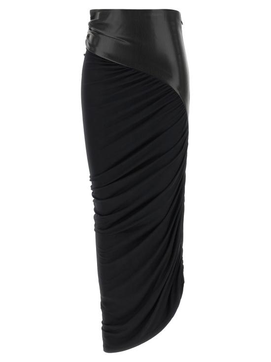26FW 안다마네 롱 스커트 T200321ATJV053BLACK