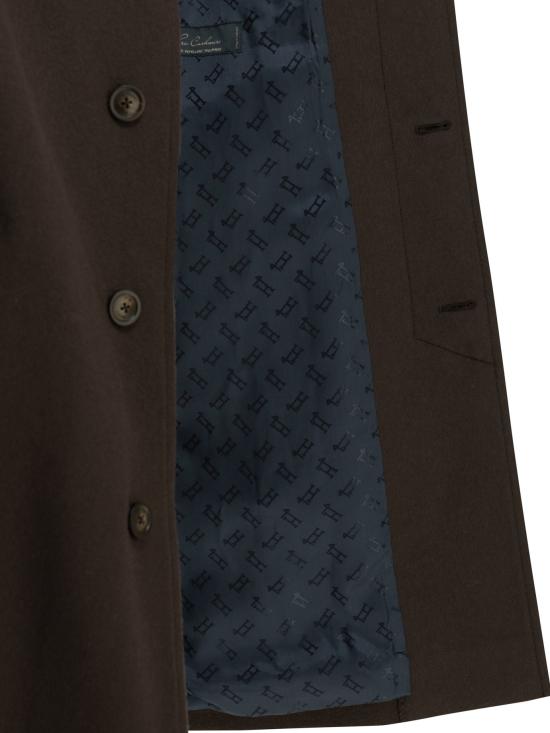 26FW 에르노 자켓 순수 캐시미어로 만든 긴 코트, 재킷 및 코트 (갈색) - HERNO