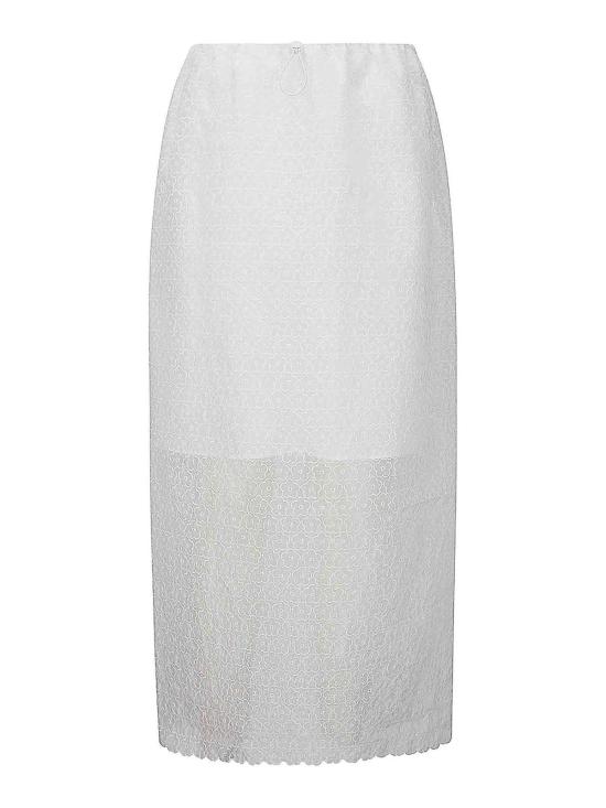 26SS 세실리아 반센 미디 스커트 126RTW17013WHITE