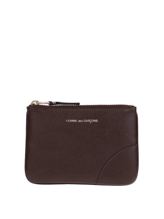 26SS 꼼데가르송 클래식 레더 라인 파우치 SA8100801 Brown