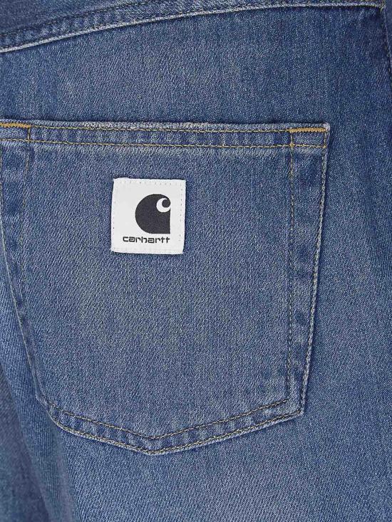 26SS 칼하트 데님 숏팬츠 I033345014L Blue - CARHARTT