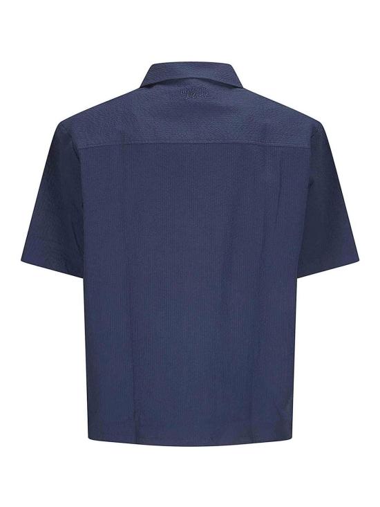 26SS 메종키츠네 셔츠 QM00407WC50820413 Dark Blue - MAISON KITSUNE