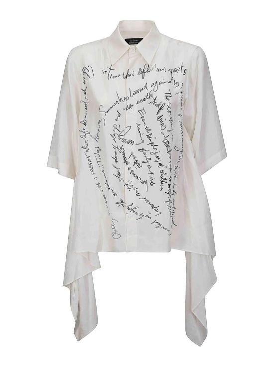 26SS 요지 야마모토 블라우스 FKB804111 White