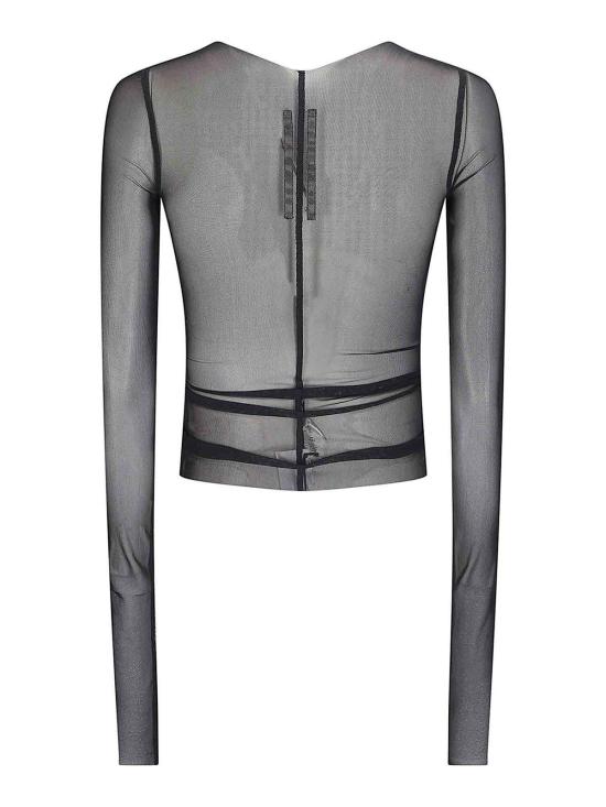 26SS 릭 오웬스 긴팔 티셔츠 RO01F627409 Black - RICK OWENS