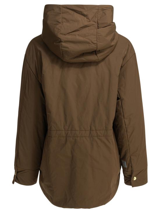 26FW 막스마라 더 큐브 아우터 양면 착용 가능한 방수 파카 재킷 및 코트 (갈색) - MAXMARA THE CUBE