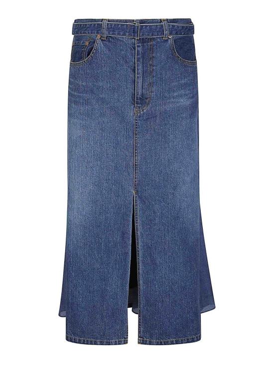 26SS 사카이 데님 스커트 2608470401 Blue