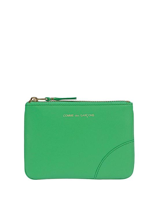 26SS 꼼데가르송 클래식 레더 라인 파우치 SA8100GREE Green