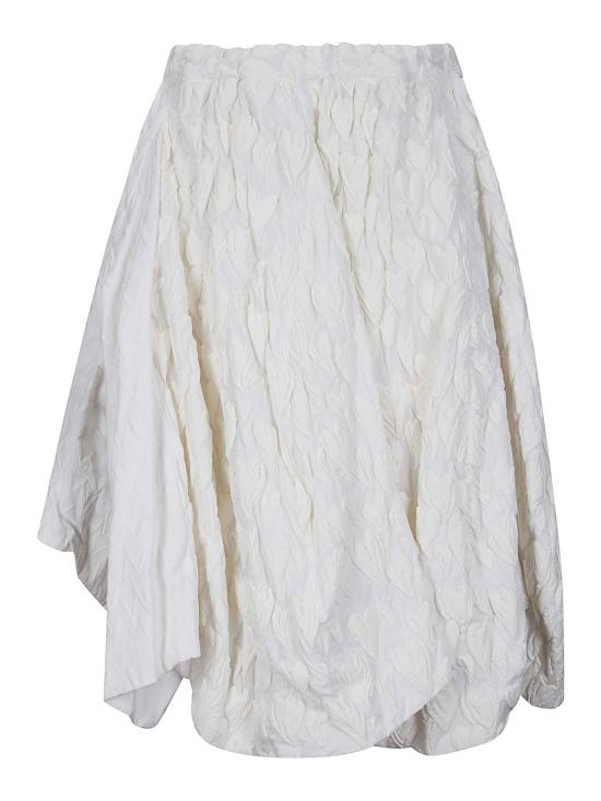 26SS 꼼데가르송 미디 스커트 GQS009S261 White