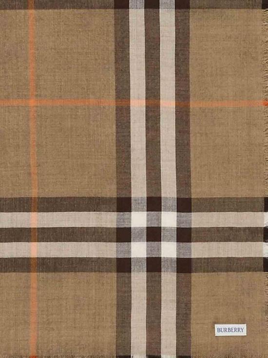 26FW 버버리 리버시블 체크 울 실크 스카프 8116748 BROWN - BURBERRY