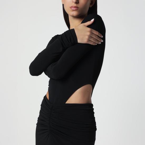 26FW 안다마네 롱 원피스 T200165ATJP199 Black - ANDAMANE