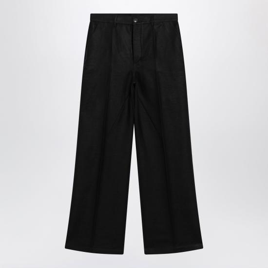 26FW 릭 오웬스 스트레이트 팬츠 RU02F4332MOR Black