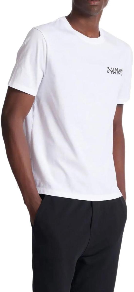 25FW 발망 반팔 티셔츠 10009845629214 WHITE - BALMAIN