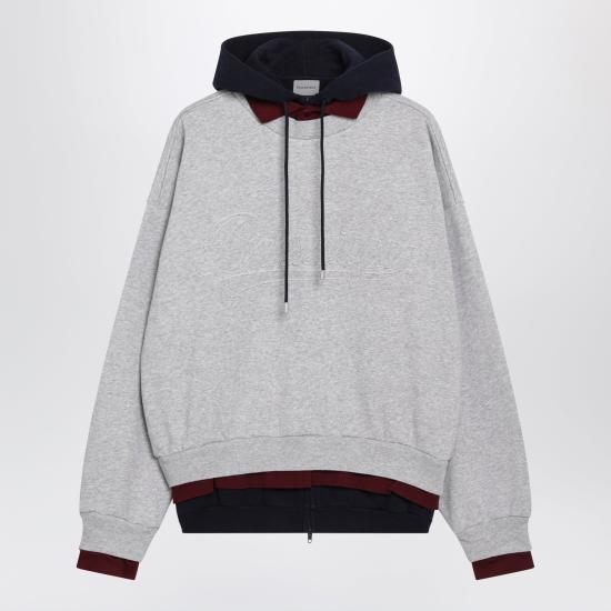 26FW 발렌시아가 후드 티셔츠 A0017JTUVR5 Grey