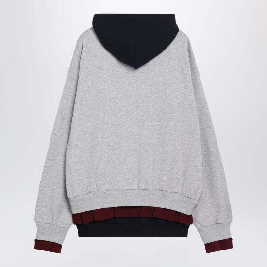 26FW 발렌시아가 후드 티셔츠 A0017JTUVR5 Grey - BALENCIAGA