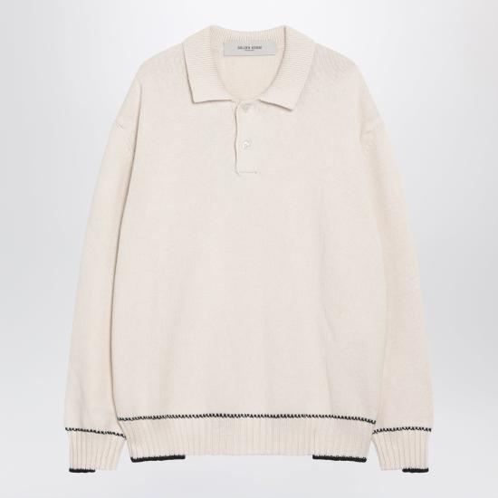 26FW 골든구스 폴로 티셔츠 GMP02822P002674 White