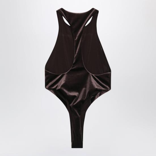 26FW 안다마네 바디수트 티셔츠 T200785ATJP198 Brown - ANDAMANE