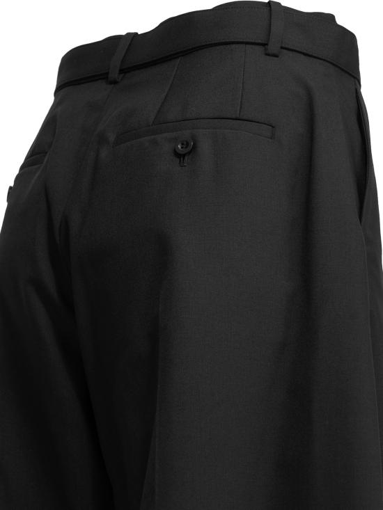 26FW 사카이 수트 팬츠 맞춤형 울 팬츠 블랙 - SACAI