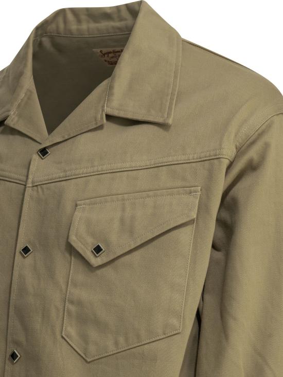 26FW 슈가케인 자켓 서부 아메리카 원주민 스타일 재킷 및 코트 (베이지색) - SUGAR CANE