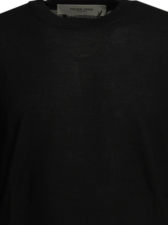 26FW 골든구스 스웨터 울 크루넥 스웨터  블랙 - GOLDEN GOOSE