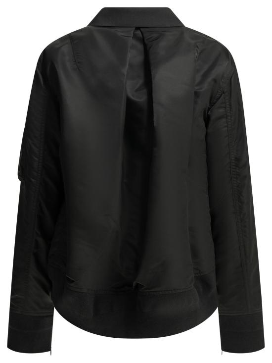 26FW 사카이 아우터 X 나일론 재킷 및 코트 블랙 - SACAI