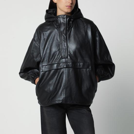 26FW 로에 가죽 자켓 420 11 170LE Black
